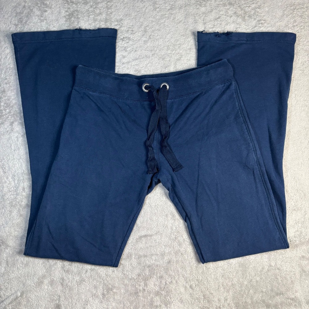 Miley Cyrus x Max Azria Y2K Navy Flare Sweatpants Pants Size M